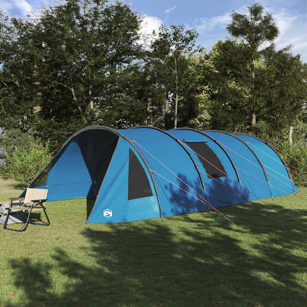 Tunnel Tent 4-Person 4-Person and Grey Blue 890 cm 220 cm 470 cm