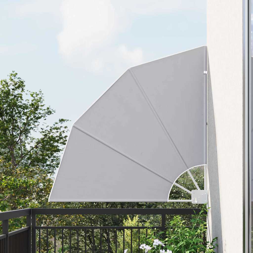 vidaXL Balcony Privacy Screen 115 x 115 cm Polyester Grey 1