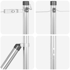 vidaXL Embedded Fence Post 13 pcs Silver Powder-Coated Steel 6