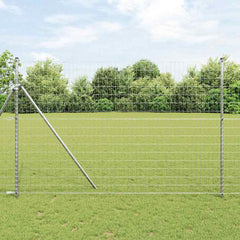 Euro Fence 1 x 10 m PVC-coated iron Galvanised steel Length 10 m Mesh size 50 x 100 mm 1.6 m