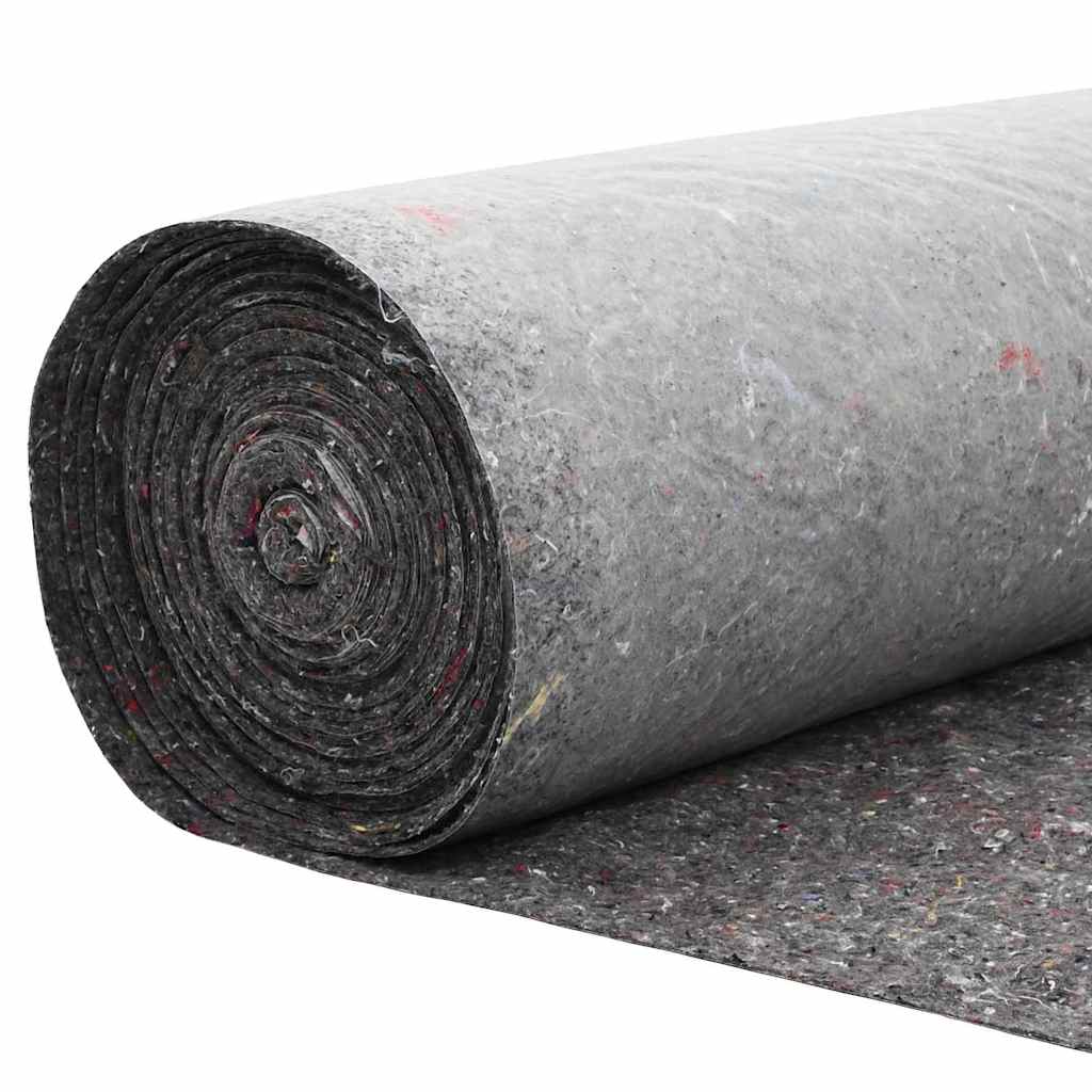 vidaXL Pond Fleece 1 x 10 m Polyester and Cotton Grey 5