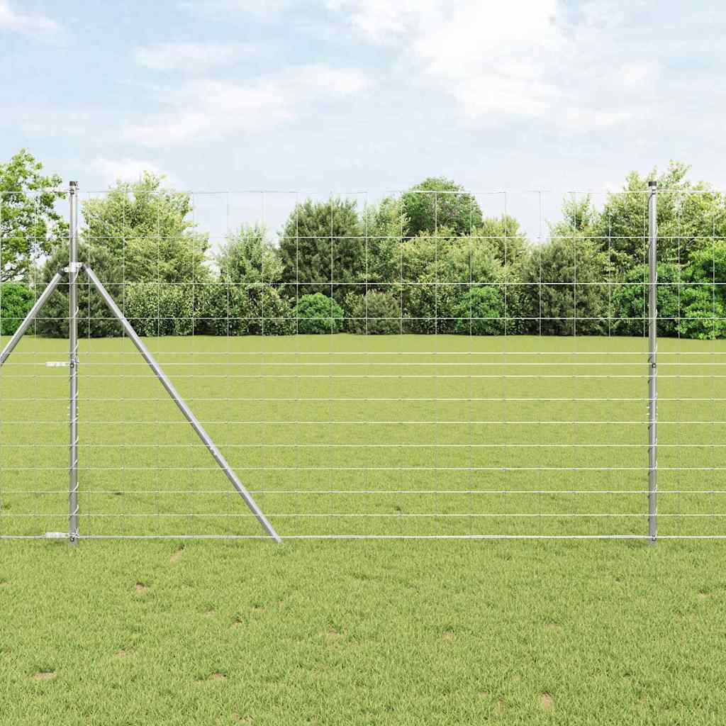Fence Galvanised Steel Silver