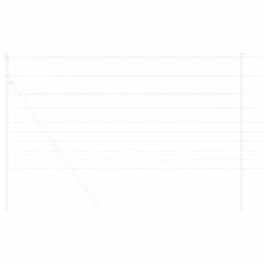vidaXL Field Fence Silver 3