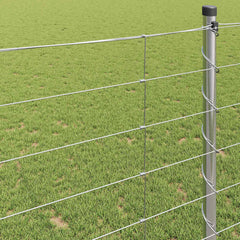 vidaXL Field Fence Silver 4