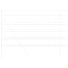 vidaXL Field Fence Silver 5