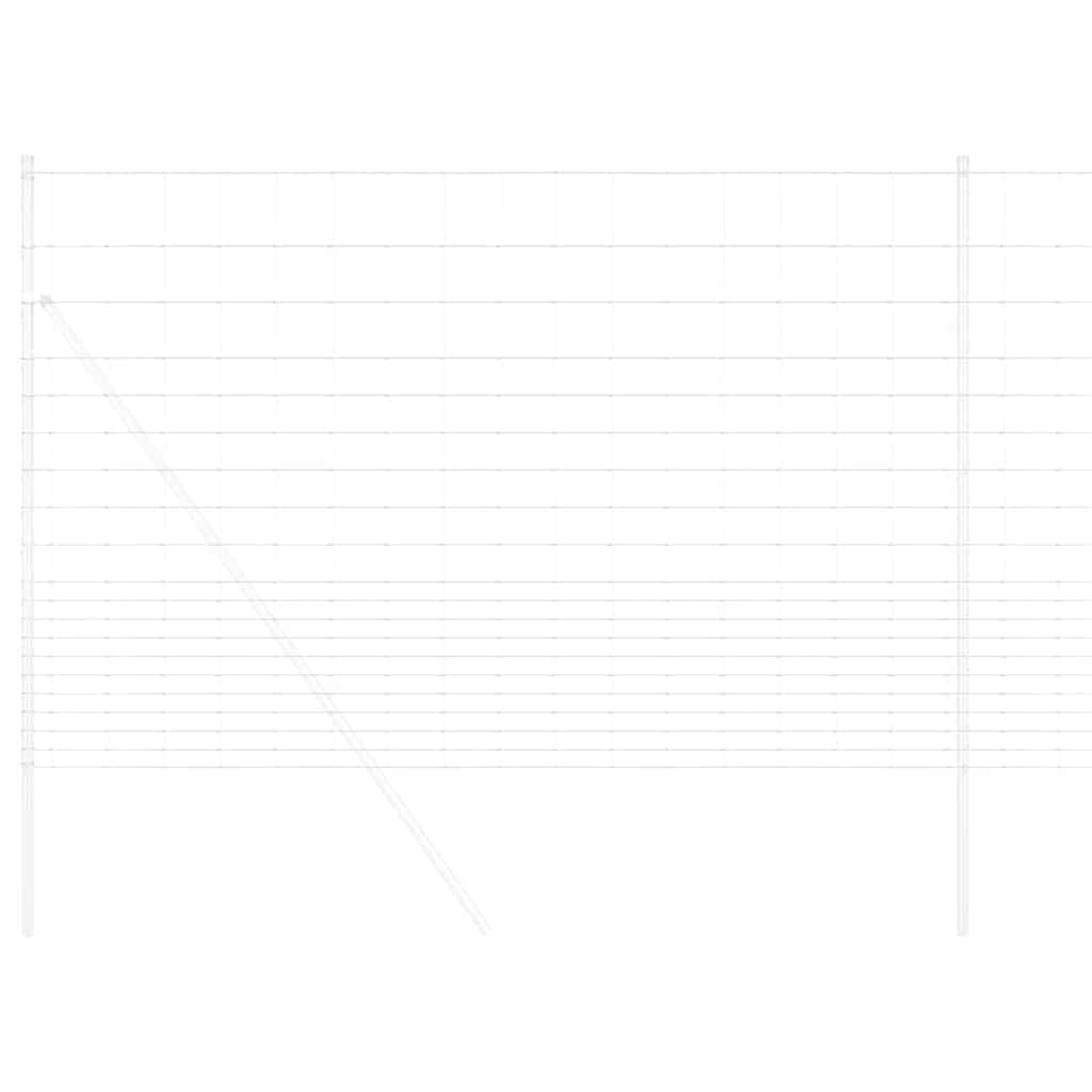 vidaXL Field Fence Silver 5