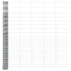 vidaXL Field Fence Silver 5