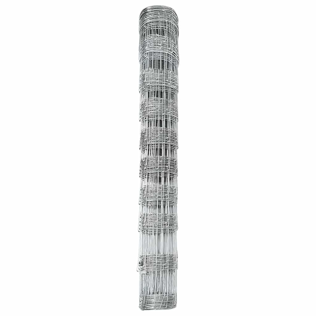 vidaXL Field Fence Silver 6