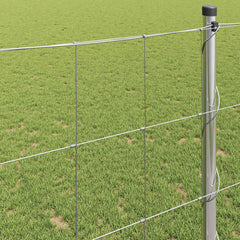 vidaXL Field Fence Silver 4