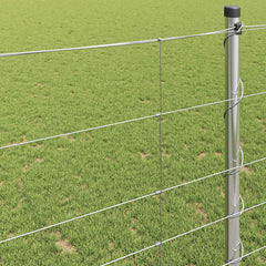 vidaXL Field Fence Silver 4