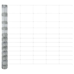 vidaXL Field Fence Silver 5