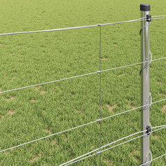vidaXL Field Fence Silver 4