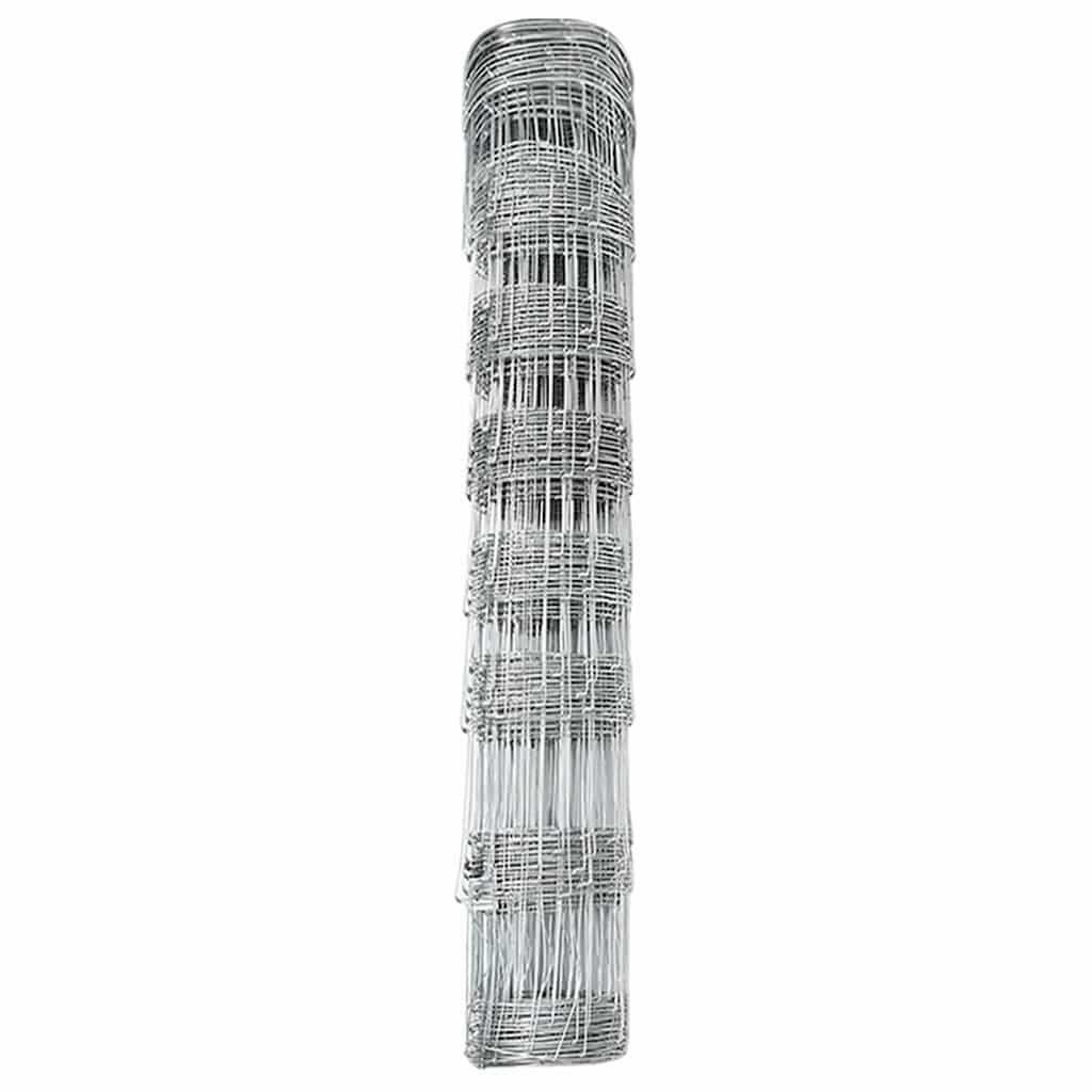 vidaXL Field Fence Silver 6