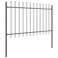 vidaXL Garden Fence WOERDEN 1.7 x 1.2 m Powder-coated Steel Grey 4