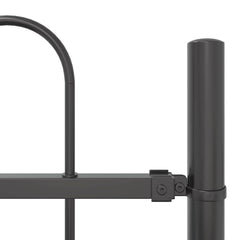 vidaXL Garden Fence BOXTEL 1.7 x 1.5 m Powder-coated Steel Grey 6