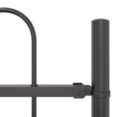 Garden Fence BOXTEL 1.7 x 1.5 m Powder-coated Steel Grey Height 150 cm 170 cm