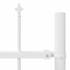 vidaXL Garden Fence WOERDEN 1.7 x 1.5 m Powder-coated Steel White 6