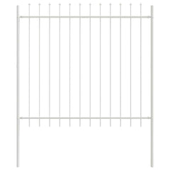 vidaXL Garden Fence WOERDEN 1.7 x 1.5 m Powder-coated Steel White 2