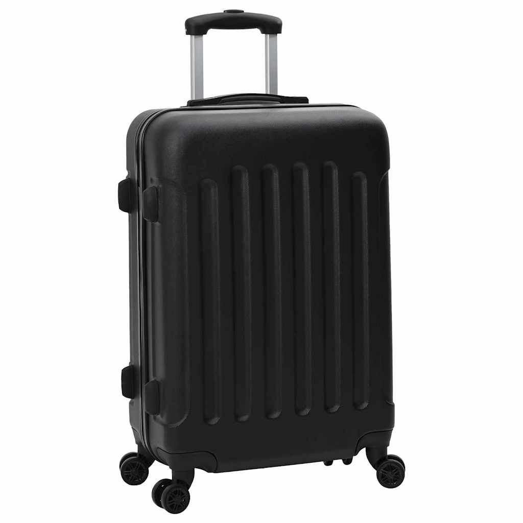 vidaXL Suitcase with Lock 3 pcs Black 50 x 31 x 78 cm ABS Plastic 2