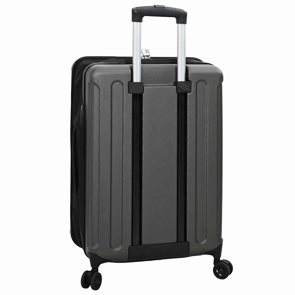 vidaXL Suitcase Folding Dark grey 43 x 27 x 66 cm ABS Plastic 5