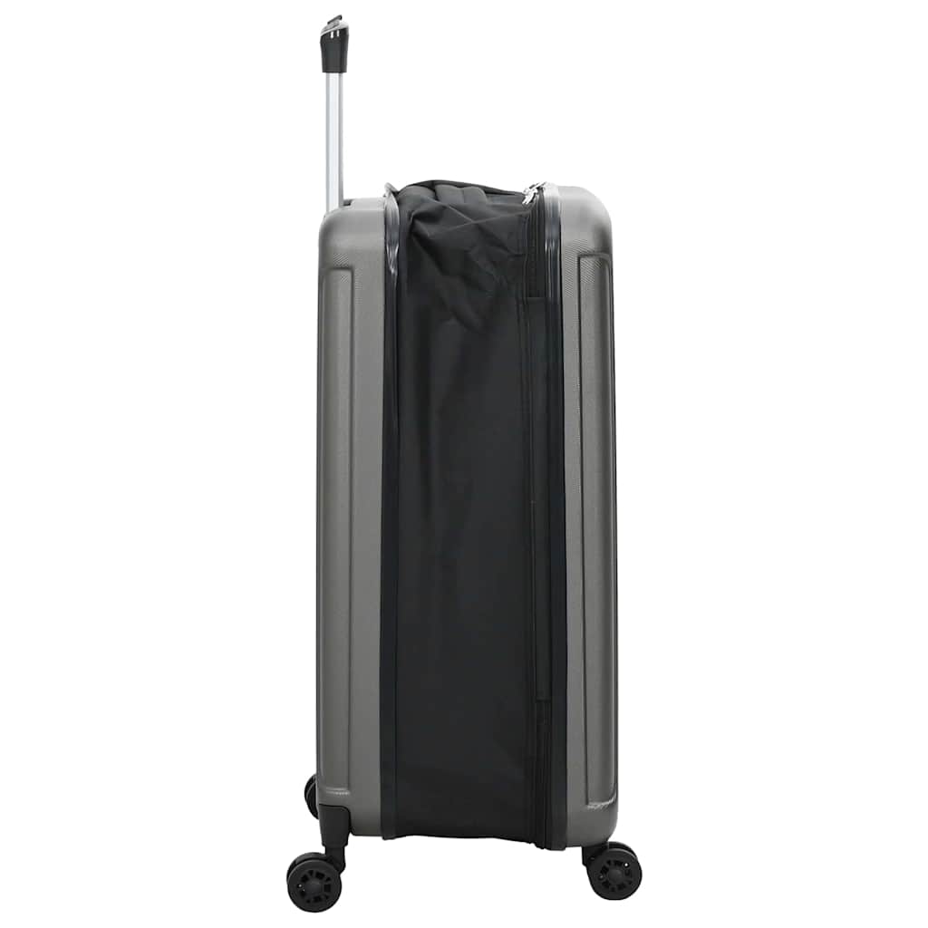 vidaXL Suitcase Folding Dark grey 43 x 27 x 66 cm ABS Plastic 4