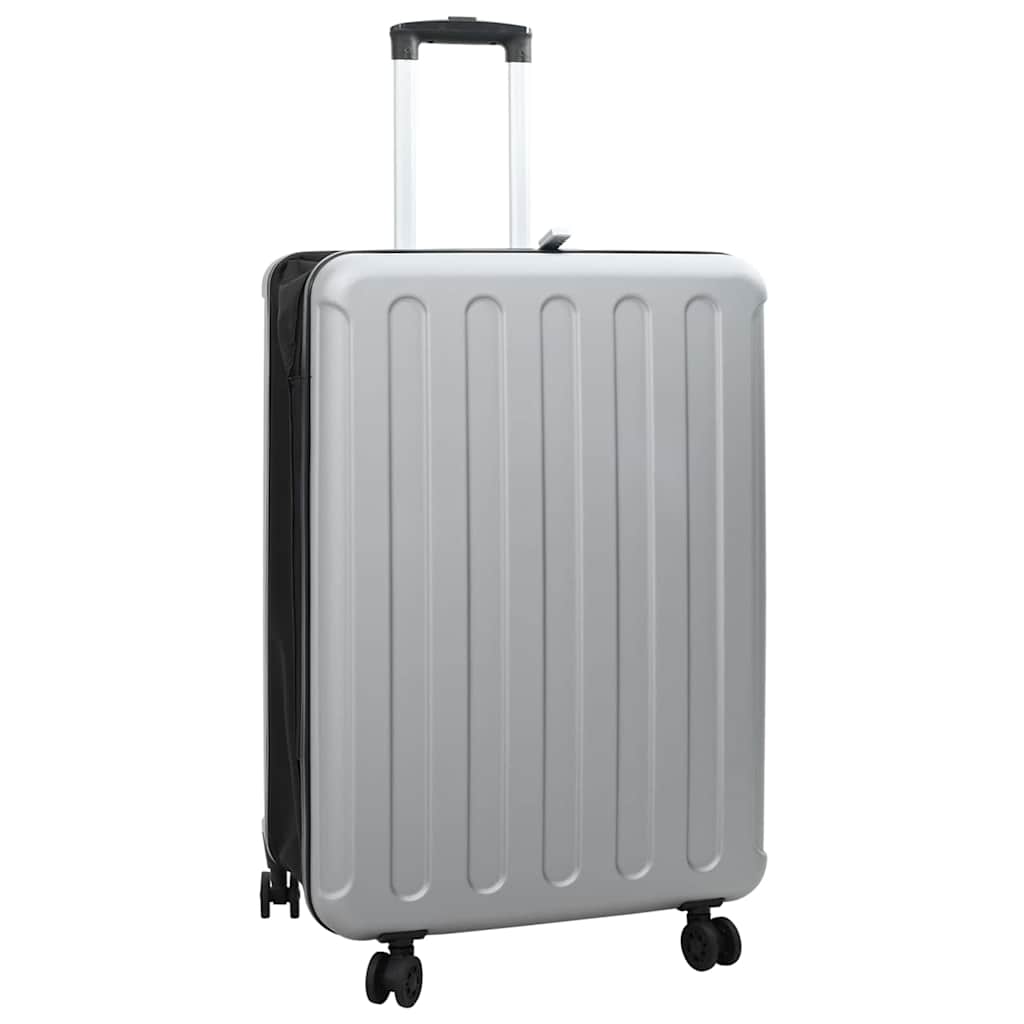 Suitcase Folding 50 x 30 x 76 cm ABS Plastic 28 inches Silver