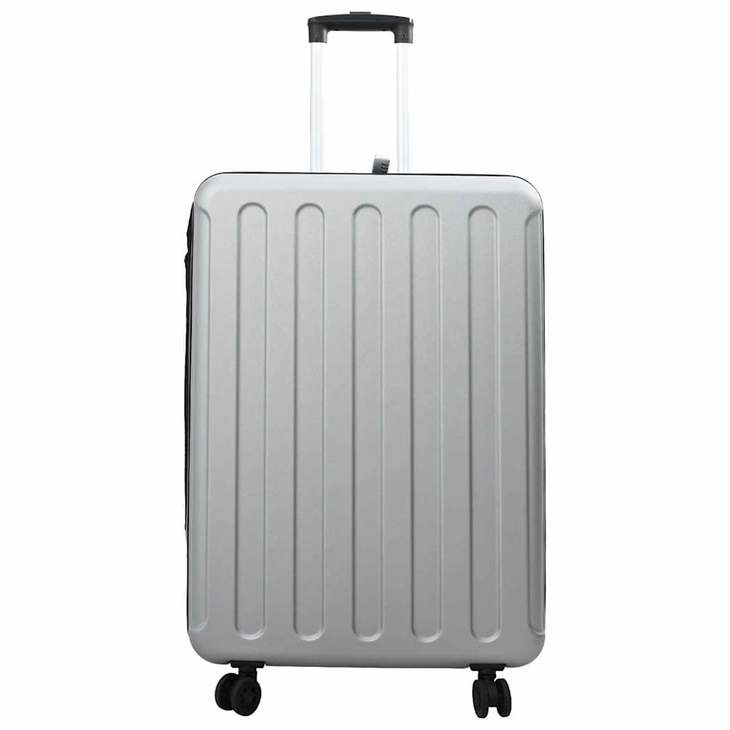 Suitcase Folding 50 x 30 x 76 cm ABS Plastic 28 inches Silver