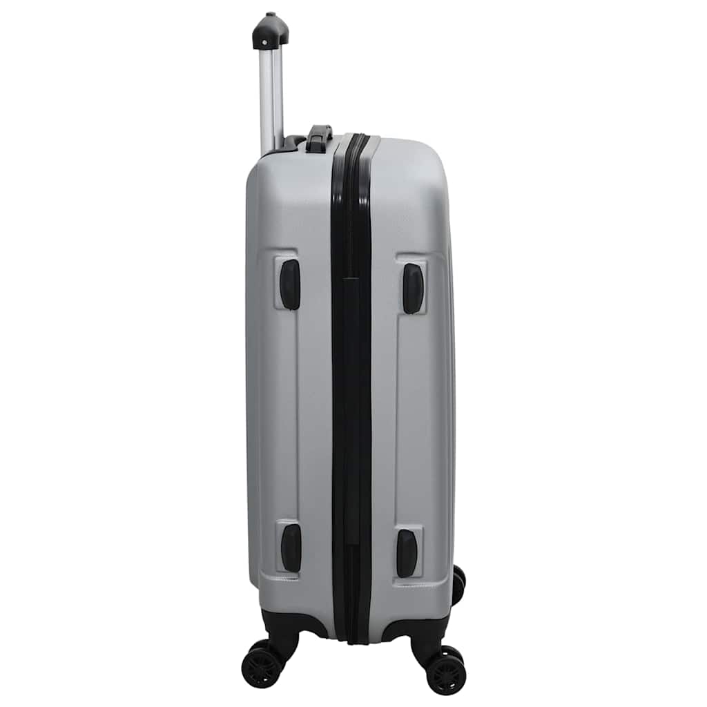 vidaXL Suitcase with Lock 3 pcs Silver 50 x 31 x 78 cm ABS Plastic 5