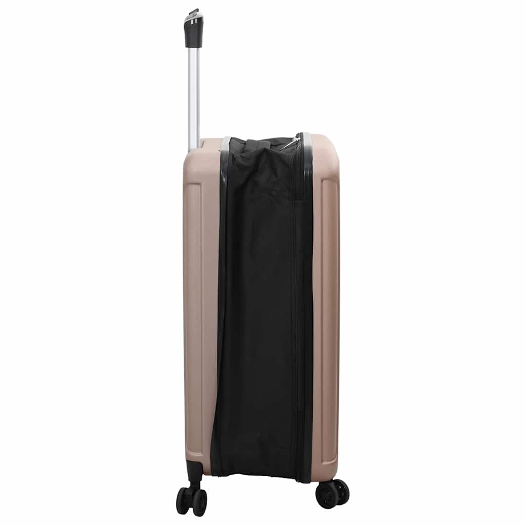 vidaXL Suitcase Folding Rose gold 43 x 27 x 66 cm ABS Plastic 4