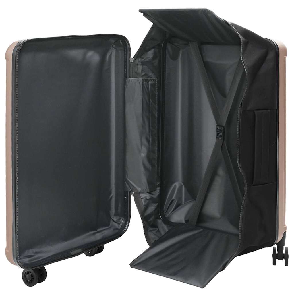 Suitcase Folding 50 x 30 x 76 cm ABS Plastic 28 inches Rose gold