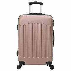 vidaXL Suitcase with Lock 3 pcs Rose Gold 50 x 31 x 78 cm ABS Plastic 3
