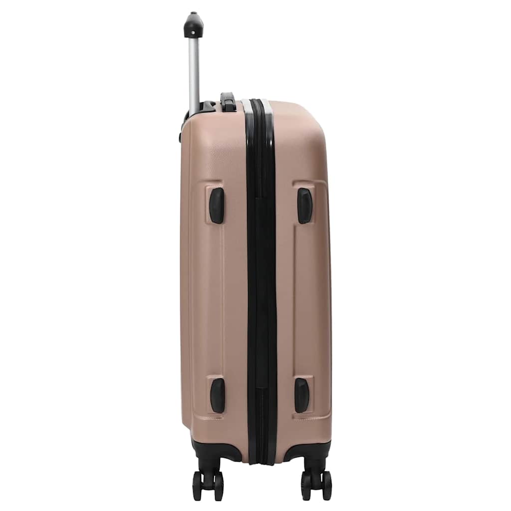 vidaXL Suitcase with Lock 3 pcs Rose Gold 50 x 31 x 78 cm ABS Plastic 5