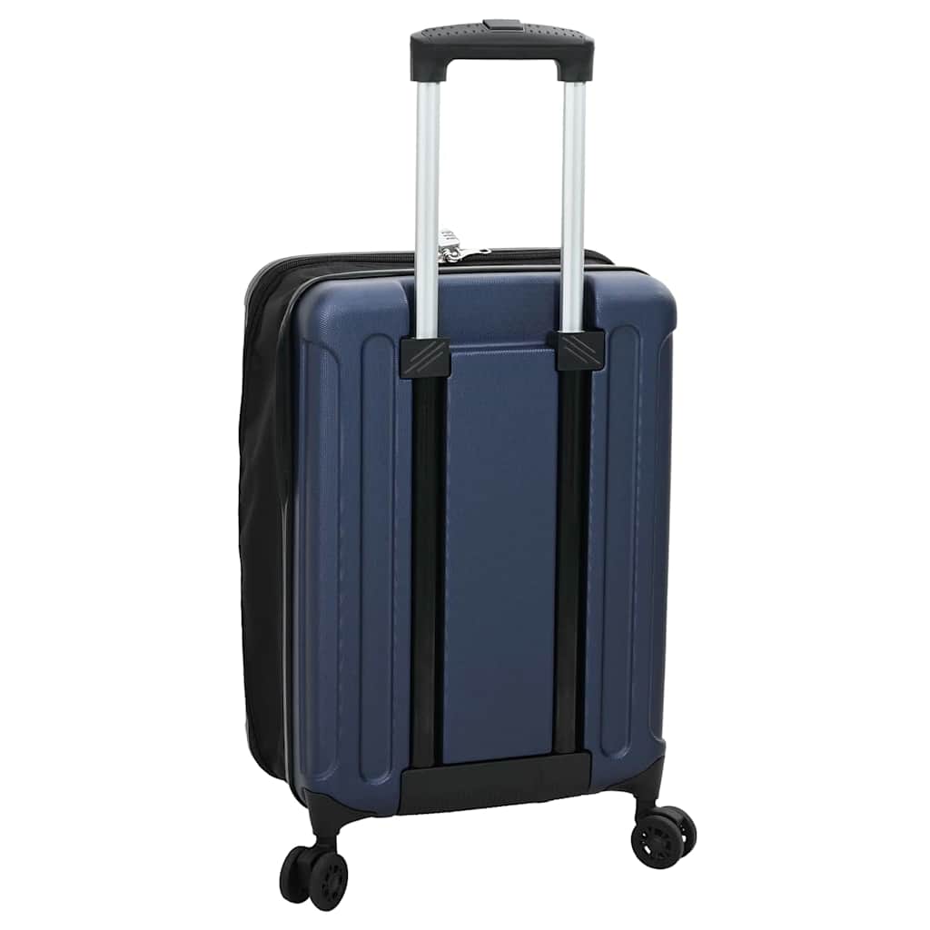 vidaXL Suitcase Folding Dark blue 34 x 23 x 55.5 cm ABS Plastic 5