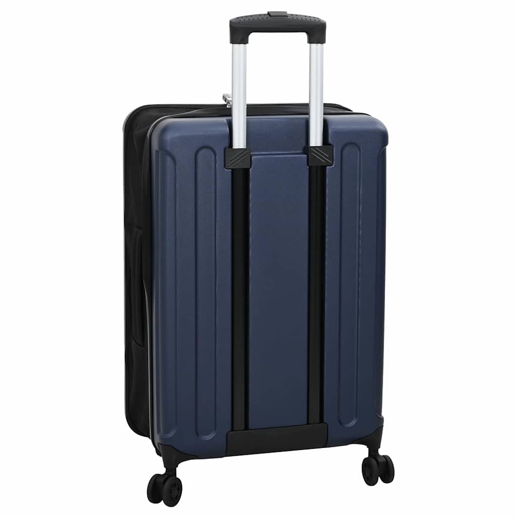 vidaXL Suitcase Folding Dark blue 43 x 27 x 66 cm ABS Plastic 5