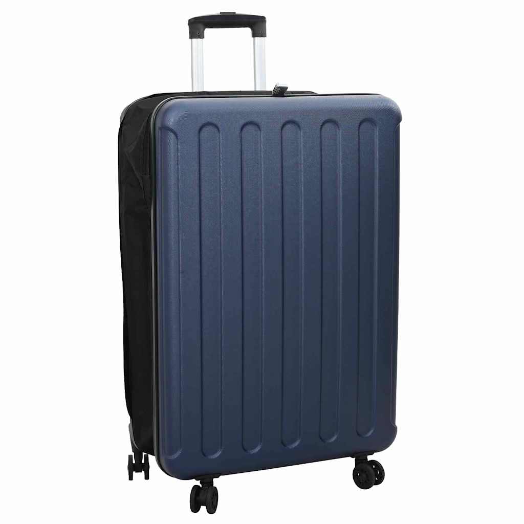Suitcase Folding 50 x 30 x 76 cm ABS Plastic 28 inches Dark blue