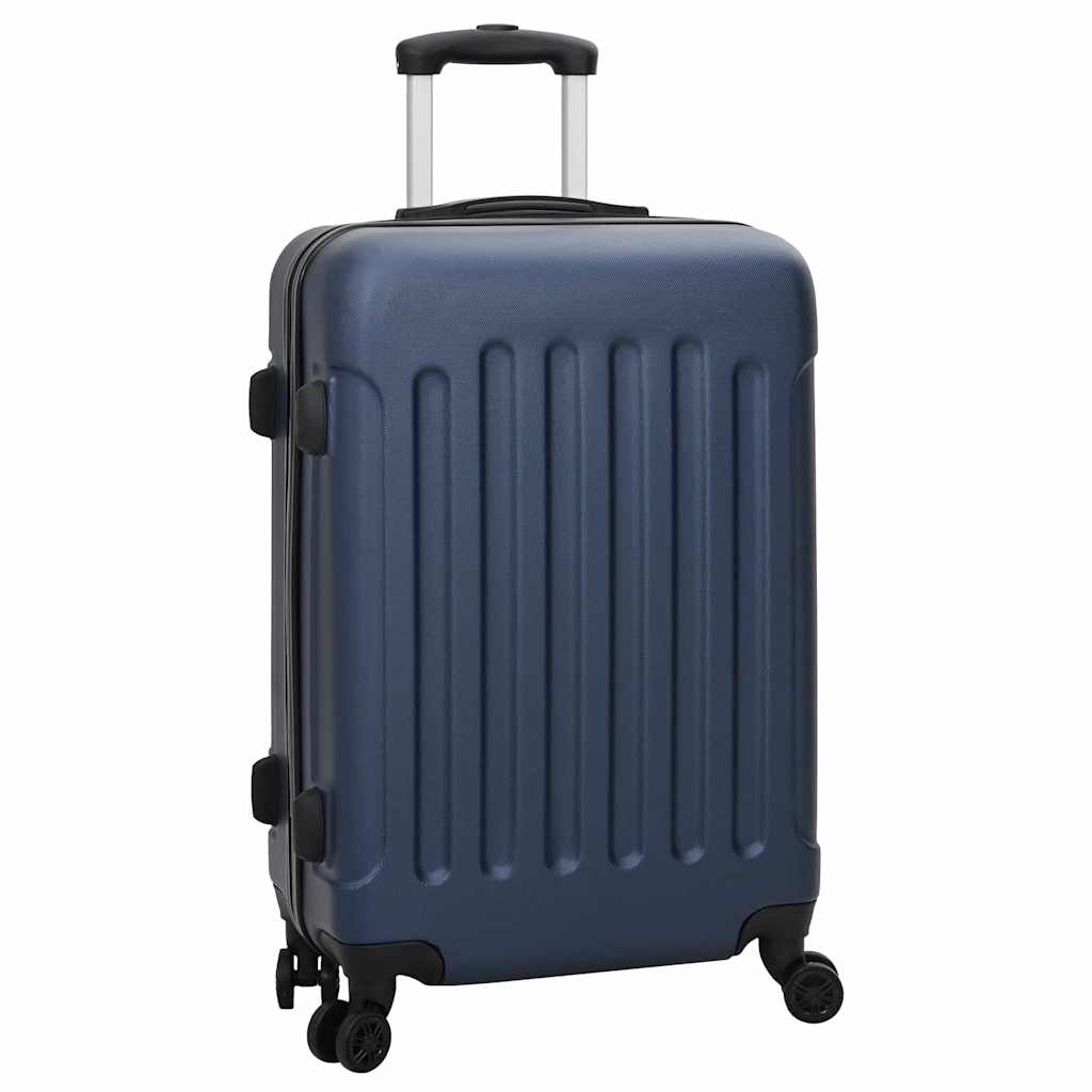 vidaXL Suitcase with Lock 3 pcs Dark Blue 50 x 31 x 78 cm ABS Plastic 2