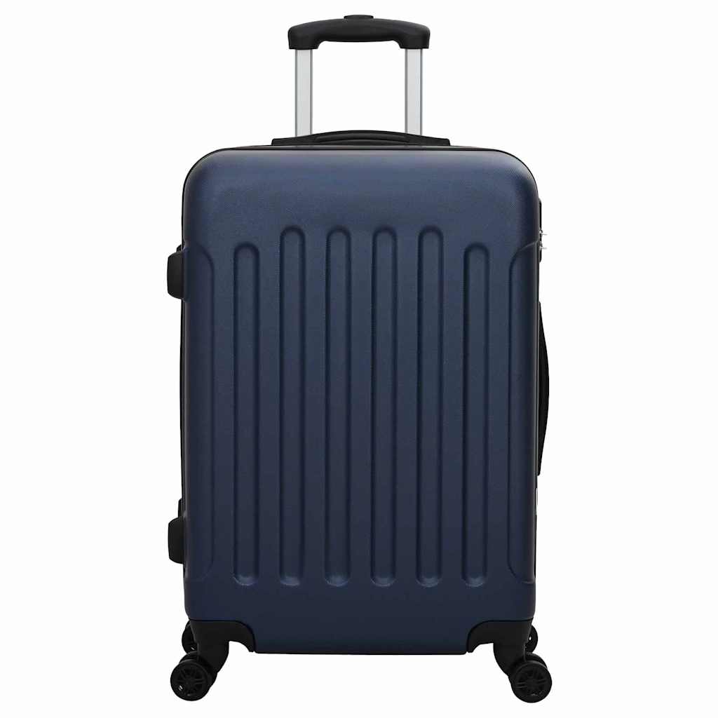 vidaXL Suitcase with Lock 3 pcs Dark Blue 50 x 31 x 78 cm ABS Plastic 3