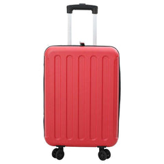 vidaXL Suitcase Folding with Lock Red 34 x 23 x 55.5 cm ABS Plastic 2