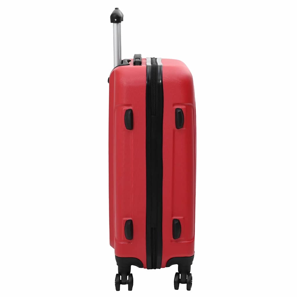 vidaXL Suitcase with Lock 3 pcs Red 50 x 31 x 78 cm ABS Plastic 5