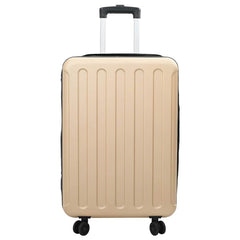 vidaXL Suitcase Folding Champagne 43 x 27 x 66 cm ABS Plastic 2