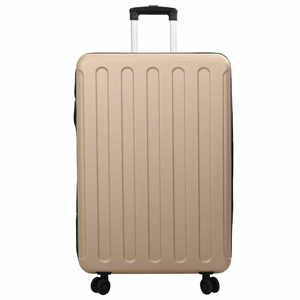 Suitcase Folding 50 x 30 x 76 cm ABS Plastic 28 inches Champagne