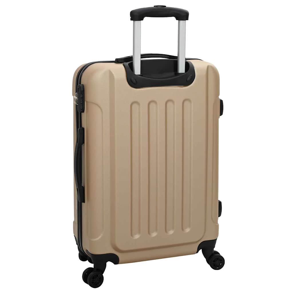 vidaXL Suitcase with Lock 3 pcs Champagne 50 x 31 x 78 cm ABS Plastic 6