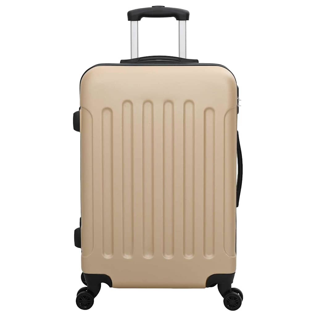 vidaXL Suitcase with Lock 3 pcs Champagne 50 x 31 x 78 cm ABS Plastic 3