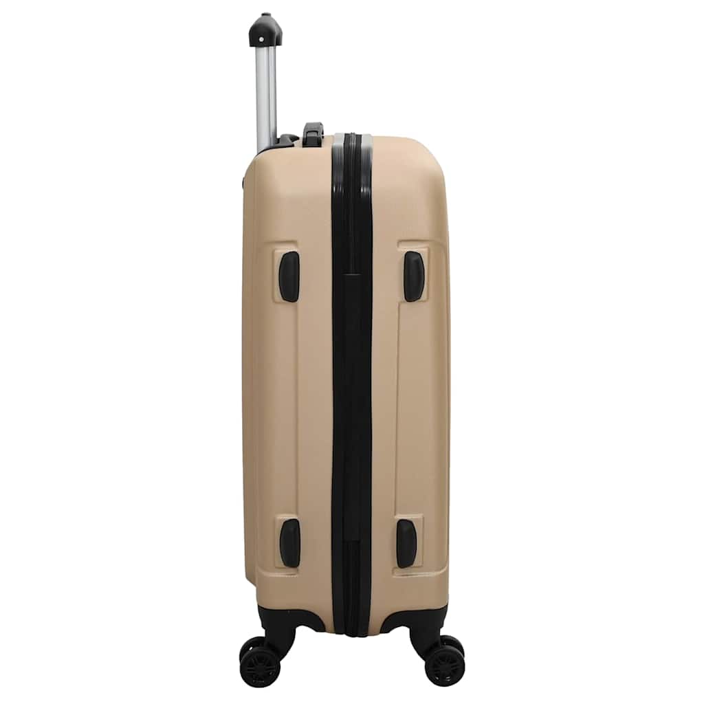 vidaXL Suitcase with Lock 3 pcs Champagne 50 x 31 x 78 cm ABS Plastic 5