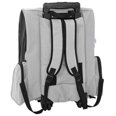 vidaXL Pet Trolley 3-in-1 Design Grey 48x32x(57-106) cm Oxford Fabric 6