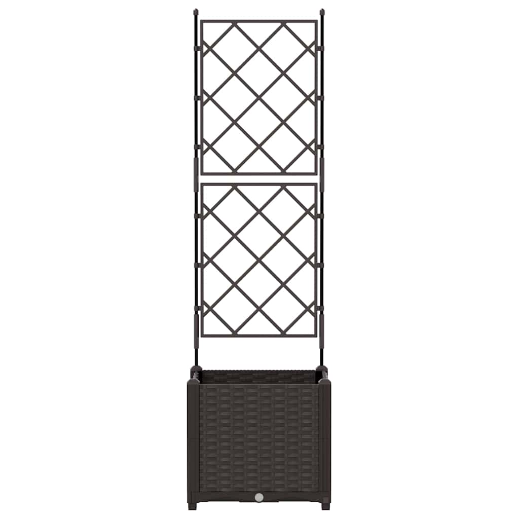 vidaXL Garden Planter Brown 40 x 40 x 143 cm PP 5