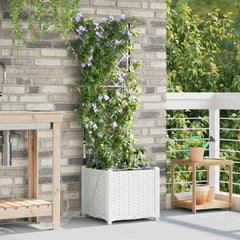 vidaXL Garden Planter PP without Wheel Depth 40 cm Width 40 cm
