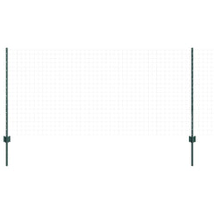 vidaXL Embedded Fence Post 5 pcs Green 140 cm Powder-Coated Steel 3