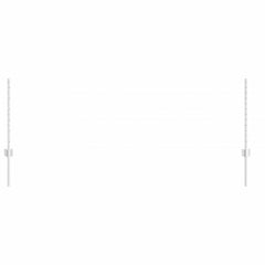 vidaXL Embedded Fence Post 5 pcs Silver 120 cm Powder-Coated Steel 3