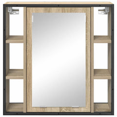 vidaXL Mirror Cabinet Sonoma Oak 60 x 16 x 60 cm Engineered Wood 6